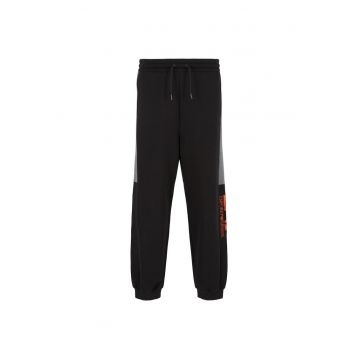 Pantaloni de trening cu snur - Negru