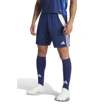 Pantaloni scurti pentru fotbal TIRO 24 - Alb/Albastru inchis