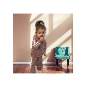 Trening  Model AL 12083 din catifea - Roz pudrat - Roz pudrat