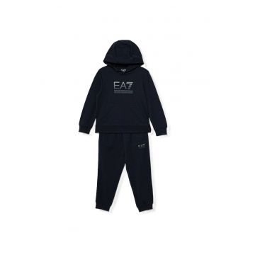 Trening  TRAIN VISIBILITY BOY T-SUIT HOODIE RN CH COFT-7B000173-AF13512-UC001