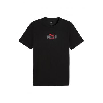 Tricou barbat -  maneca scurta - text grafic - culoare neagra - bumbac