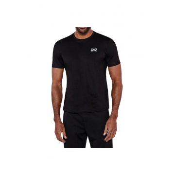 Tricou  EA7 Train Logo Series 40720 - Alb/Negru