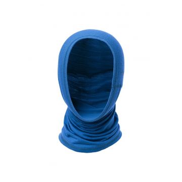 Bandana tubulara merino  LightWool - pentru drumetie - Albastru
