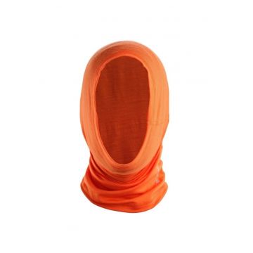 Bandana tubulara merino  LightWool-Portocaliu-