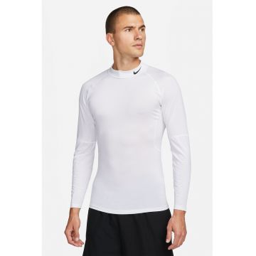 Bluza cu maneci raglan si tehnologie Dri-FIT pentru fitness Pro - Alb/Negru