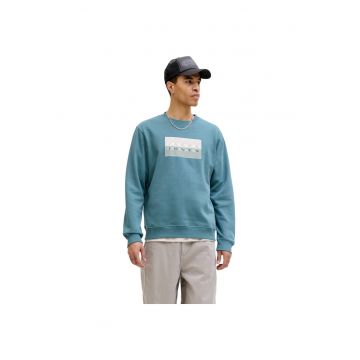 Bluza JACK &JONES Fusion Graphic Sweat Crew 54705 - Turcoaz
