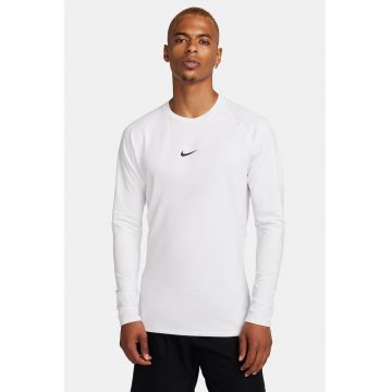 Bluza slim fit cu tehnologie Dri Fit pentru fitness Pro Warm - Alb