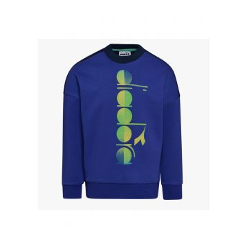 Bluza sport copii - bumbac - albastru - XS