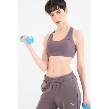 Bustiera cu bretele incrucisate pe partea din spate pentru antrenament Cloudspun - Violet prafuit