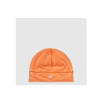 Caciula de alergare - unisex  portocalie - sintetic - elemente reflectorizante - S/M