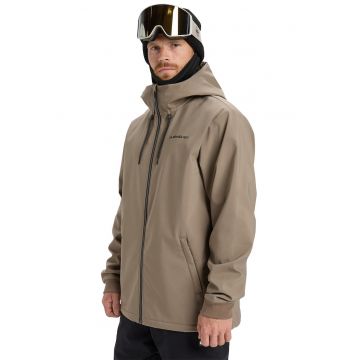 Geaca cu gluga pentru ski Live for the dream - Maro taupe