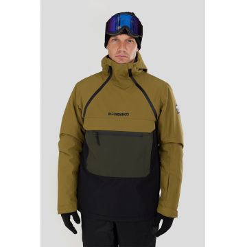 Geaca impermeabila pentru ski Hydra ECO Anorak - Negru/Verde masliniu