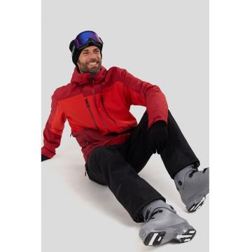 Jacheta cu model colorblock pentru ski Nelson Allmountain - Rosu