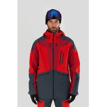 Jacheta impermeabila pentru ski Rigel 3L - Rosu/Gri antracit