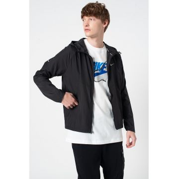 Jacheta rezistenta la apa - pentru alergare Repel Miler - Negru