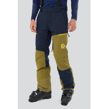 Pantaloni cu bretele pentru ski Teak - Verde masliniu/Bleumarin