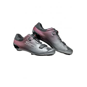 Pantofi ciclism sosea  Sixty - Mov/Argintiu