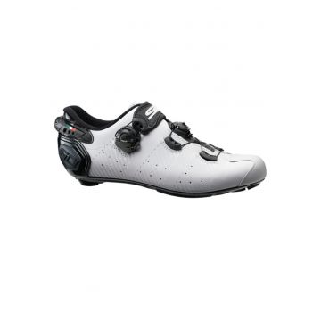 Pantofi ciclism sosea  Wire 2S-Alb/Negru-