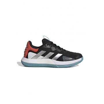 Pantofi low-cut pentru tenis SoleMatch Control M - Negru/Argintiu