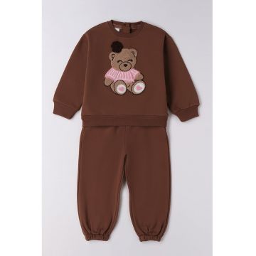 Set de bluza si pantaloni de trening - Maro