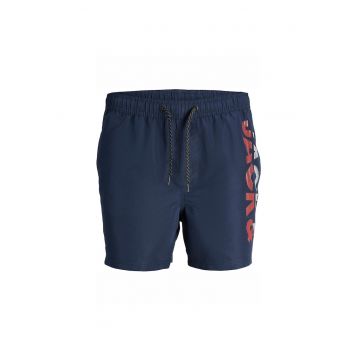 Short JACK &JONES Fiji Swim Splicelogo - 12225967-Navy Blazer 21352 - Albastru inchis