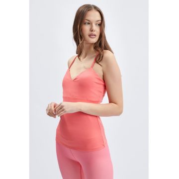 Top slim fit pentru fitness - Coral