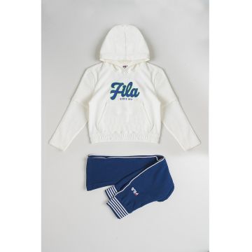 Trening din amestec de bumbac Capsule Fila - Alb/Bleumarin