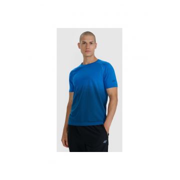 Tricou barbati Trail Running  bleumarin - reflectorizant - Albastru