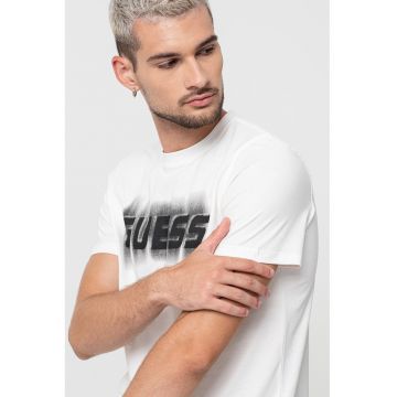 Tricou din bumbac pentru antrenament - Negru/Alb murdar