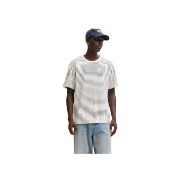 Tricou JACK &JONES Dover Striped 54327 - Alb