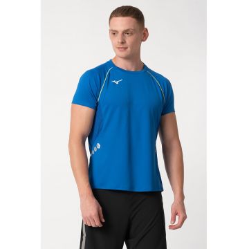 Tricou pentru antrenament Premium - Albastru royal/Verde lime