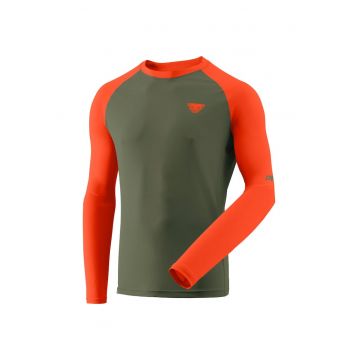 Bluza alergare barbati  Alpine Pro - Portocaliu/Kaki