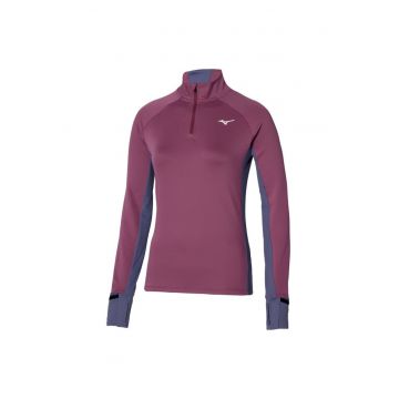Bluza alergare dama  Warmalite Half Zip FW 2024 - Visiniu/Mov