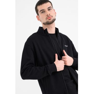 Bluza de trening cu fermoar pentru antrenament - Negru