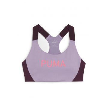 Bustiera cu imprimeu logo pentru fitness 4Keeps Eversculpt - Lila pal/Violet tyrian