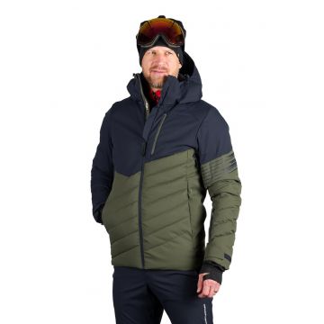 Geaca schi 2L 10K/10K barbati Zygmunt - Kaki/Bleumarin