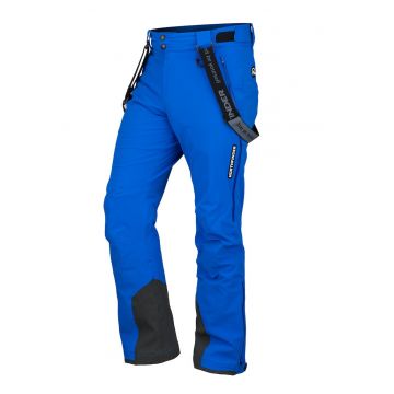 Pantaloni impermeabili si rezistenti la vant - pentru schi Howard - Negru/Albastru royal