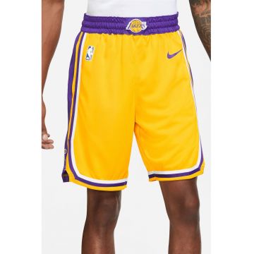 Pantaloni scurti cu Dri-Fit pentru baschet Los Angeles Lakers - Galben sofran/Ametist