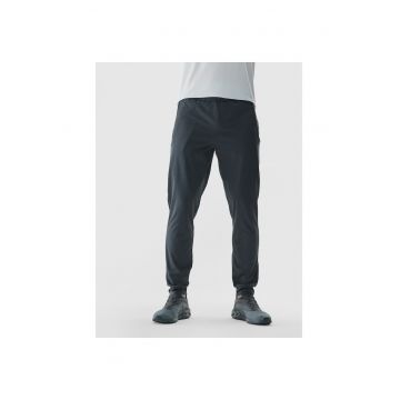 Pantaloni sport barbati WAW24TFTRM681 - 4F - Poliester - Gri -