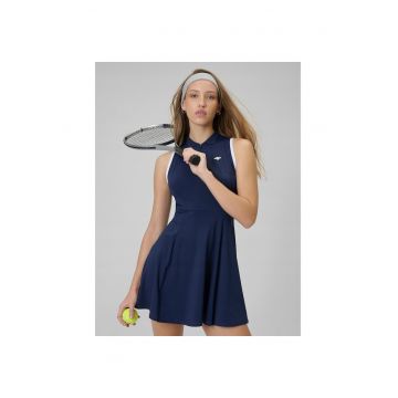 Rochie tenis dama -  model slim - bleumarin - cu fermoar