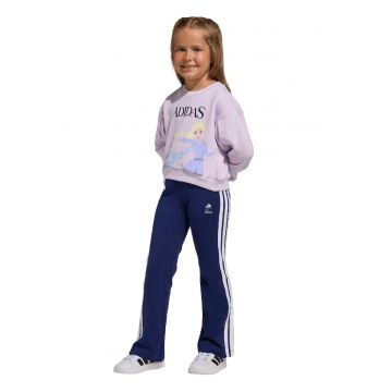 Trening cu croiala regular-fit si imprimeu grafic - Alb/Albastru inchis/Lila