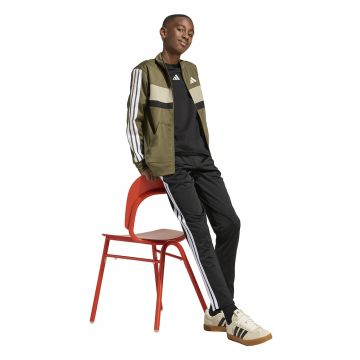 Trening cu logo si fermoar Tiberio - Alb/Negru/Verde masliniu