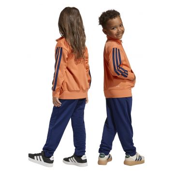 Trening cu model in doua nuante si fermoar - Portocaliu/Albastru inchis