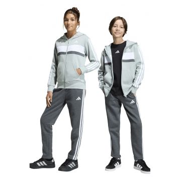 Trening din amestec de bumbac cu model logo - Alb/Verde pal/Gri inchis