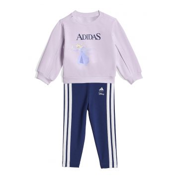 Trening din amestec de bumbac Disney Frozen - Alb/Violet deschis/Albastru inchis