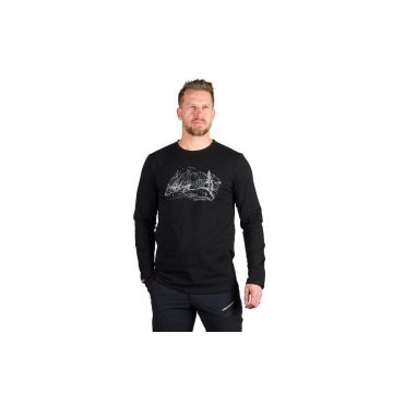 Tricou bumbac organic barbati Ember - Negru