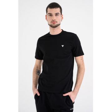 Tricou cu decolteu la baza gatului pentru antrenament - Negru