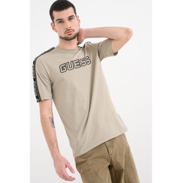 Tricou cu decolteu rotund pentru fitness - Grej