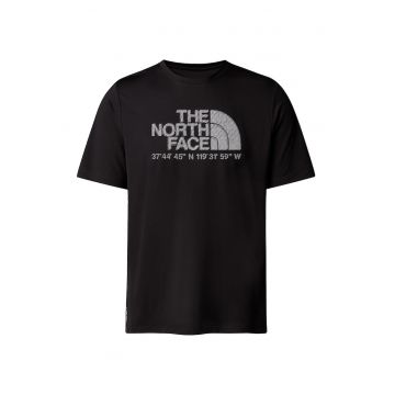 Tricou cu logo pentru antrenament - Negru/Alb murdar