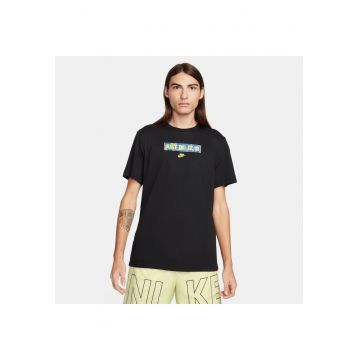 Tricou de bumbac cu logo - Negru